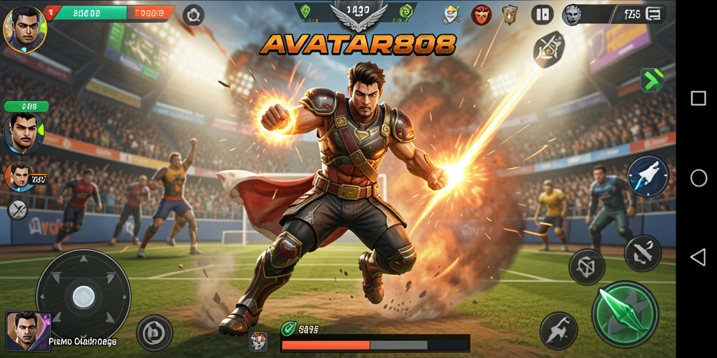 Tampilan menarik dari gameplay olahraga di AVATAR808.