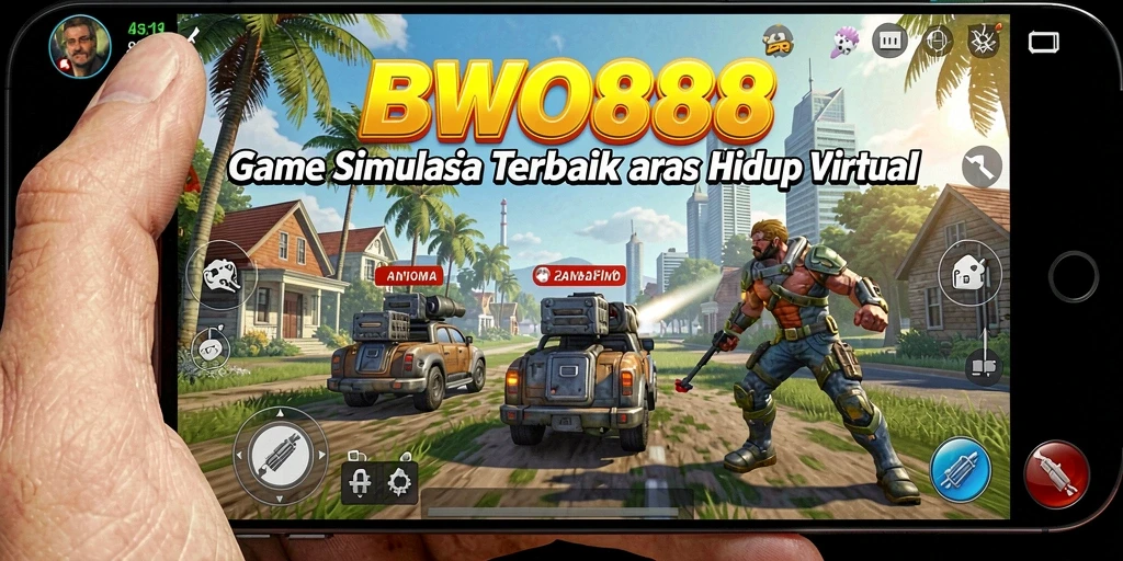 Screenshot gameplay BWO888 menampilkan dunia virtual yang kaya dan interaktif.