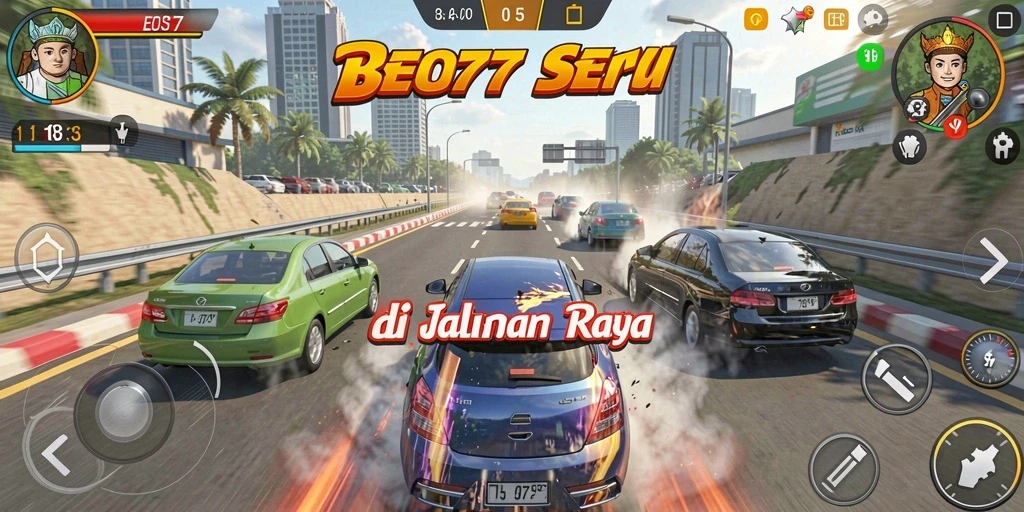 Gameplay Racing yang mendebarkan dan menantang.