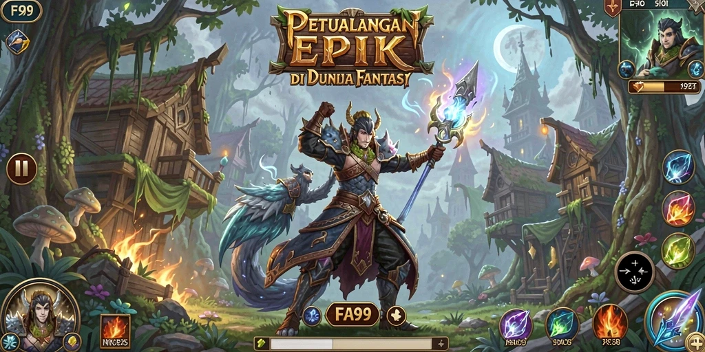 Tampilan gameplay menakjubkan di dunia petualangan FA99.