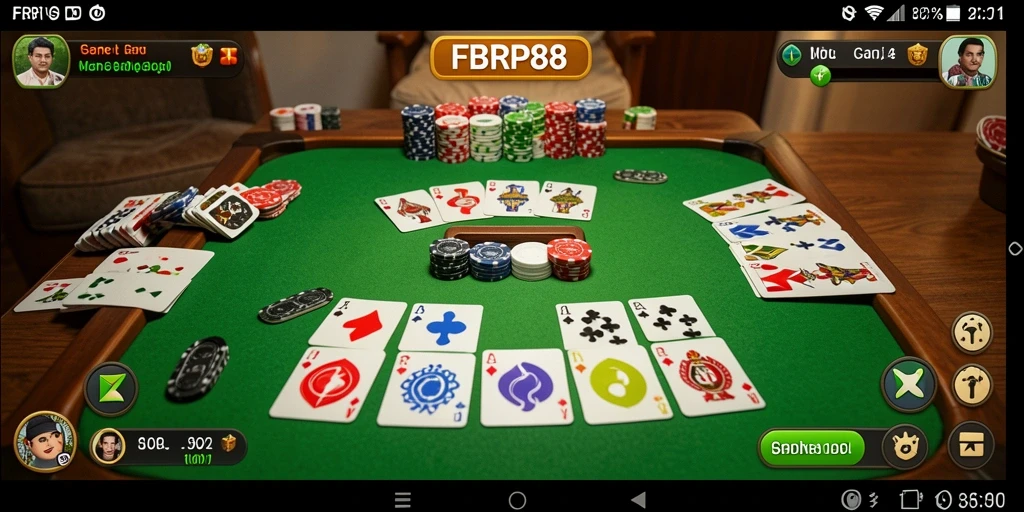 Screenshot gameplay FBRP88 yang menampilkan momen seru bermain Gaple.