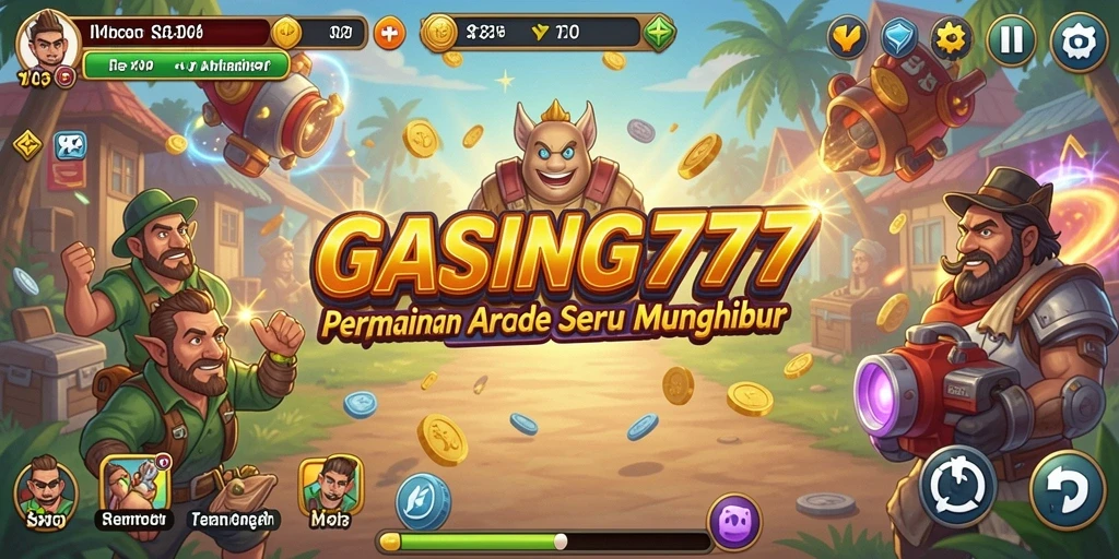 Tampilan gameplay GASING777 yang menegangkan dan penuh warna.