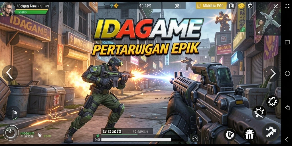 Gameplay seru dari IDAGAME dengan aksi FPS mendebarkan.