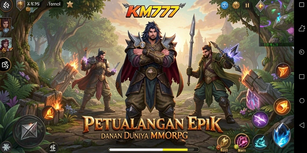 Tampilan menakjubkan dari gameplay KM777 yang penuh aksi.
