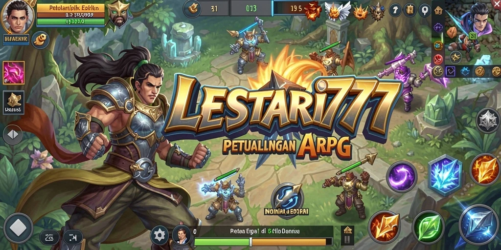 Tampilan gameplay arpg LESTARI777 yang menarik dan penuh aksi.
