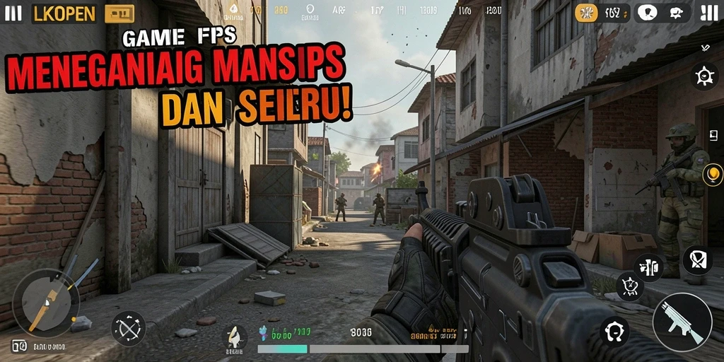 Tampilan gameplay LKOPEN yang intens dan mendebarkan.