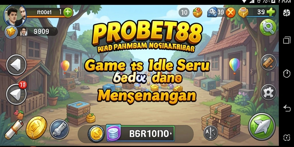 Screenshot PROBET88 menampilkan gameplay Idle yang menarik dan intuitif.