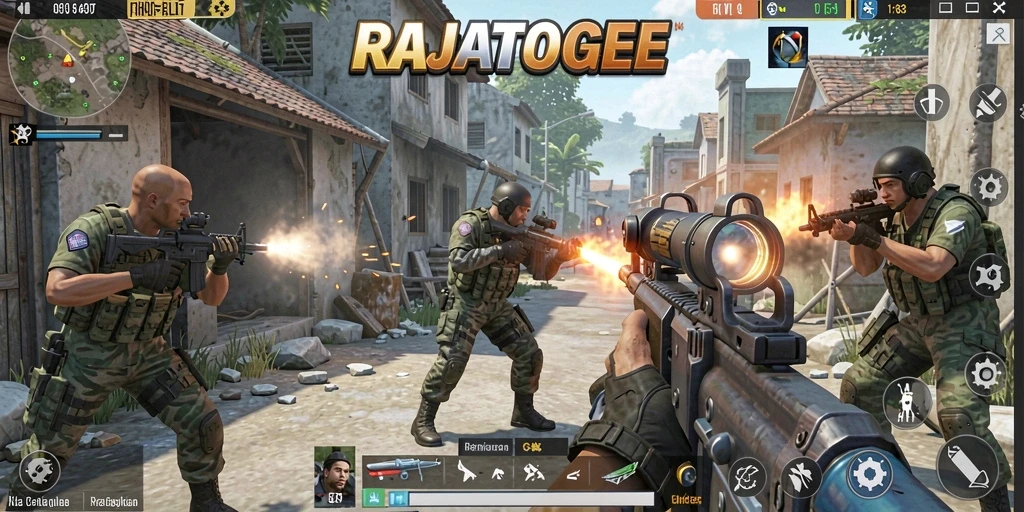 Tampilan action-packed dari gameplay RAJATOGEL yang menegangkan.