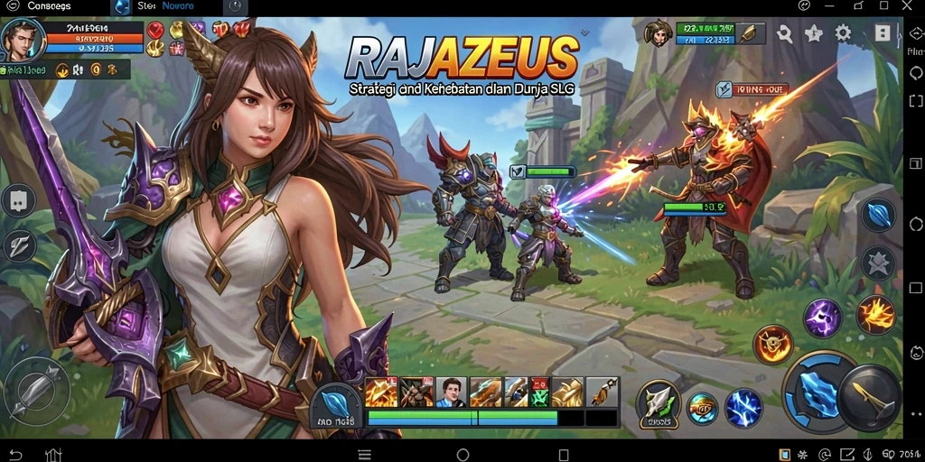 Tampilan gameplay RAJAZEUS dengan strategi yang mendalam.