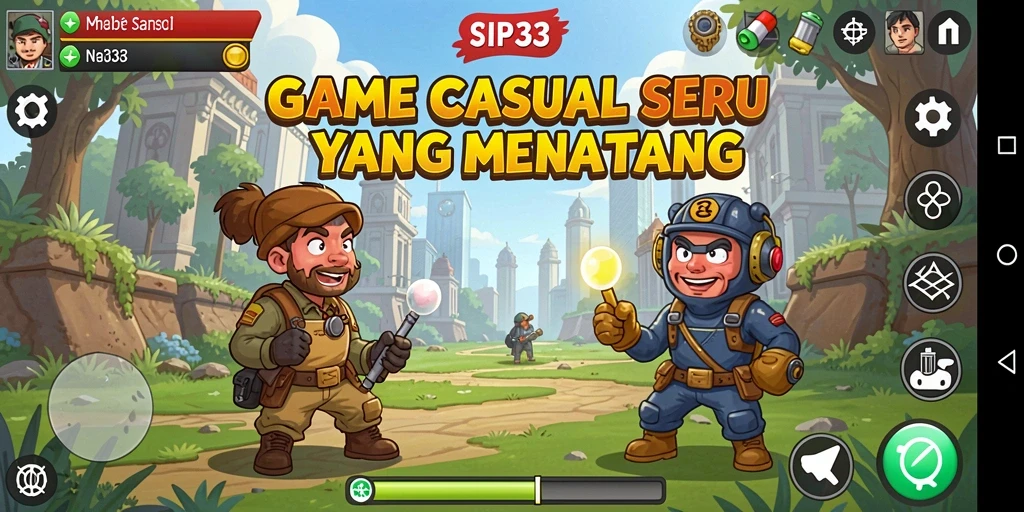 Tampilan gameplay SIP33 yang penuh warna dan menantang.