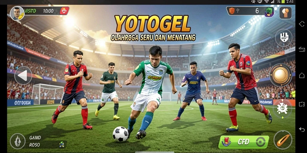 Screenshot gameplay YOTOGEL yang menampilkan aksi olahraga seru.